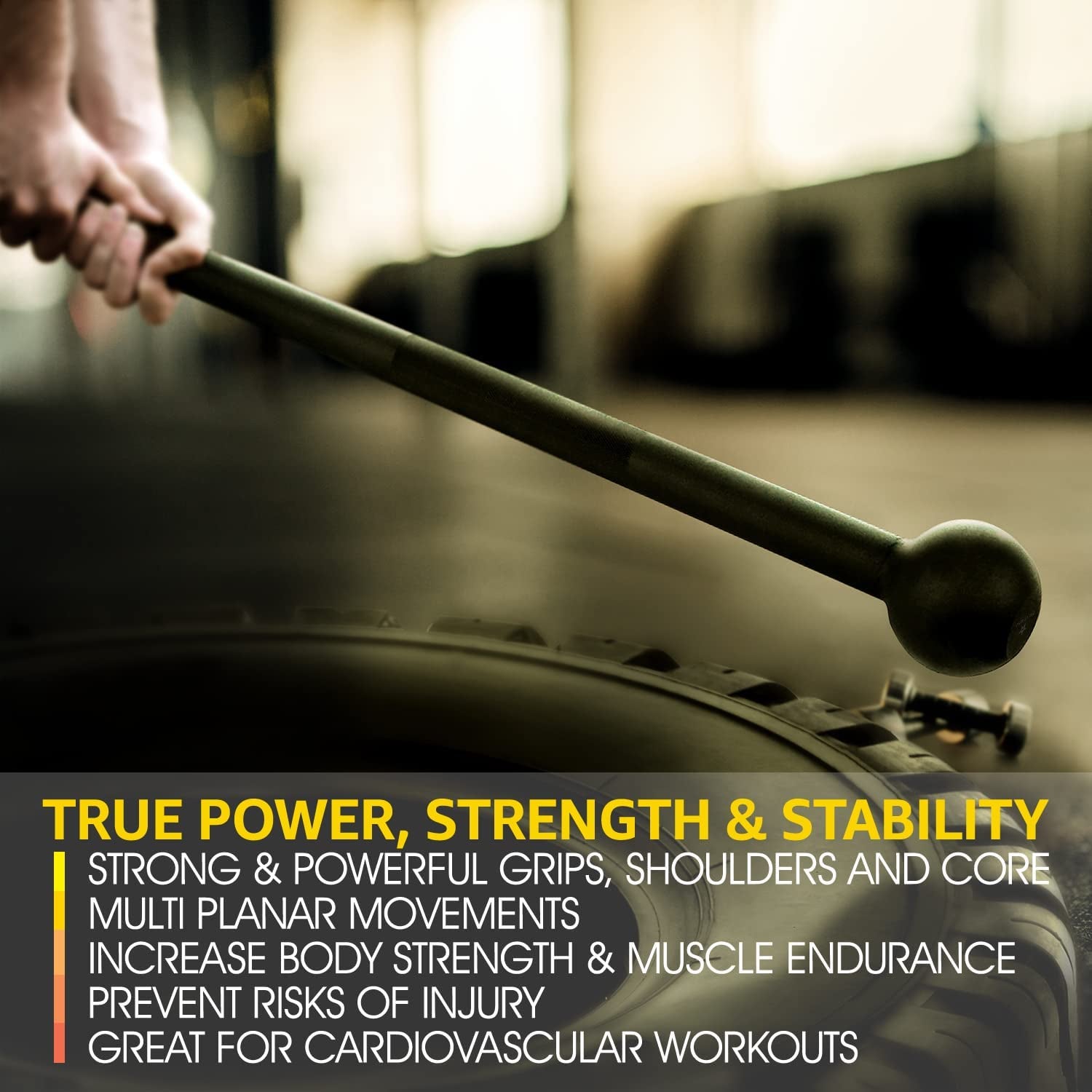 Ultimate Steel Mace Bell for Total Body Strength Training - Improve Muscle, Grip, and Flexibility with Adjustable Weights (5-30 lbs) for Men and Women